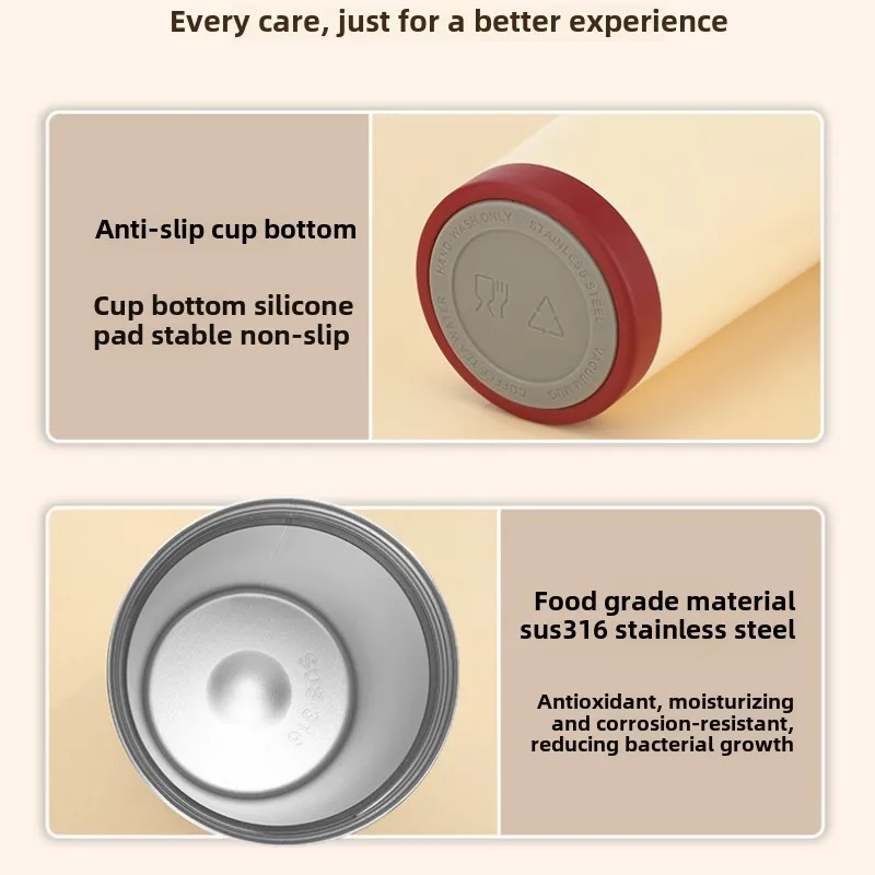 500ml Stainless Steel Coffee Milk Leak proof Stir Cup Outdoor Office Business Portable Type-C Charge Automatic Self Stirring Mug - Image 6