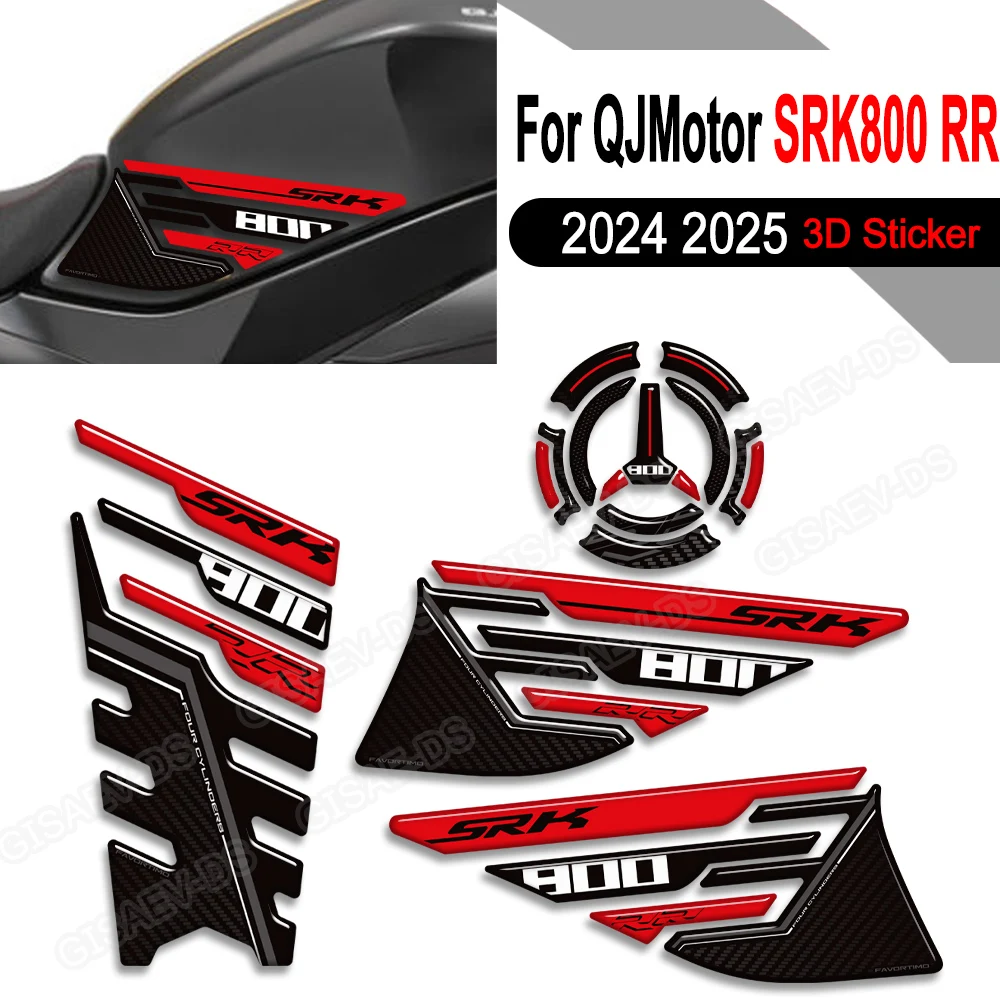 For QJMotor QJ Motor SRK800RR GSR800 Accessories Motorcycle Tank Pad Gas Fuel Protection Decals Fairing Front Fender Stickers