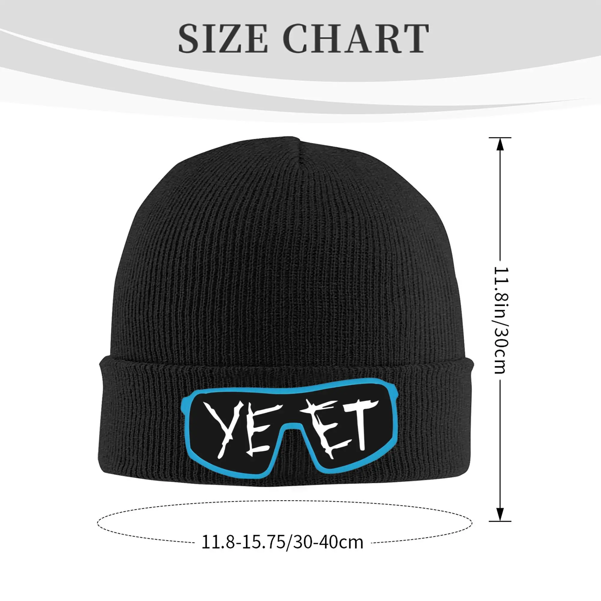 Glasses Yeet Rib Knit Cuffed Beanie For Men Women Jey Uso Winter Warm Knit Skullies Beanie Cap