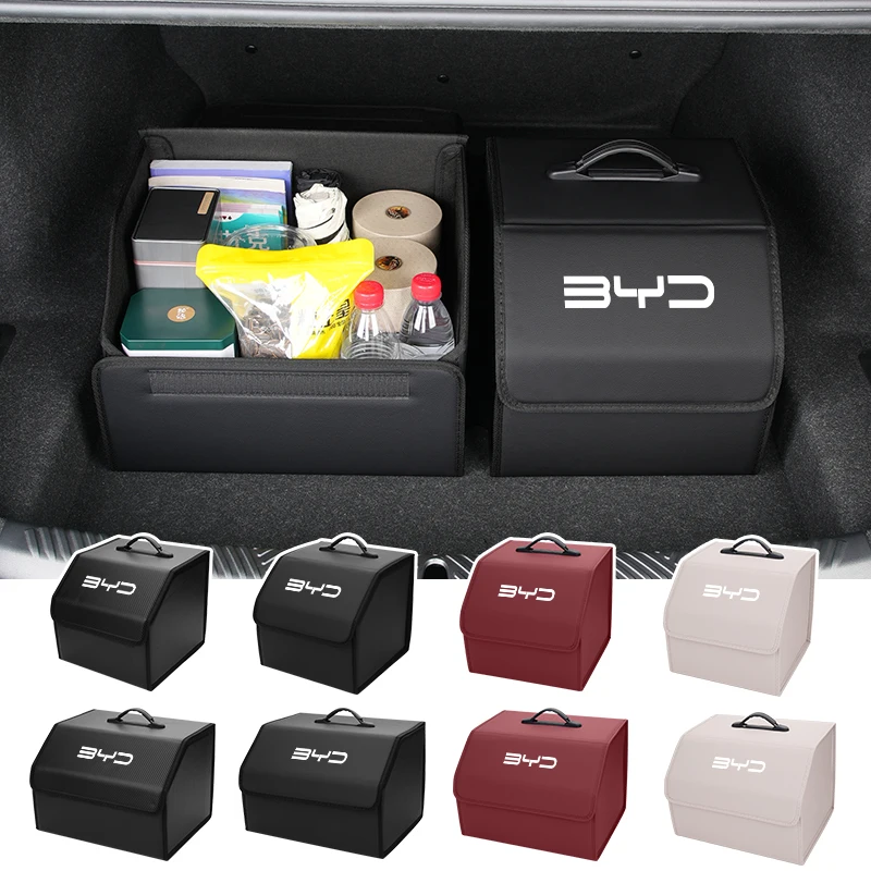 Car Trunk Storage Box Organizer Stowing Tidying Container Bag For BYD M6 G3 G5 T3 F3 I3 F0 F6 S6 S8 E5 E6 G6 Song Qing Yuan Max