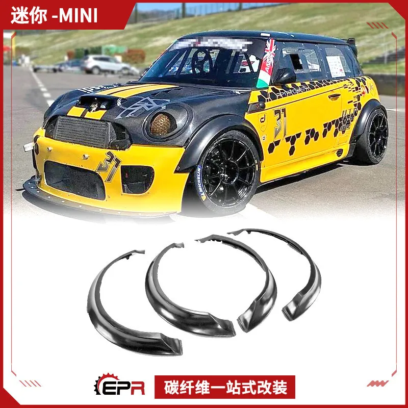 

03-07 Подходит для замены широких бровей автомобиля Mini Cooper R56, модель EPA, модифицированные детали из углеродного волокна