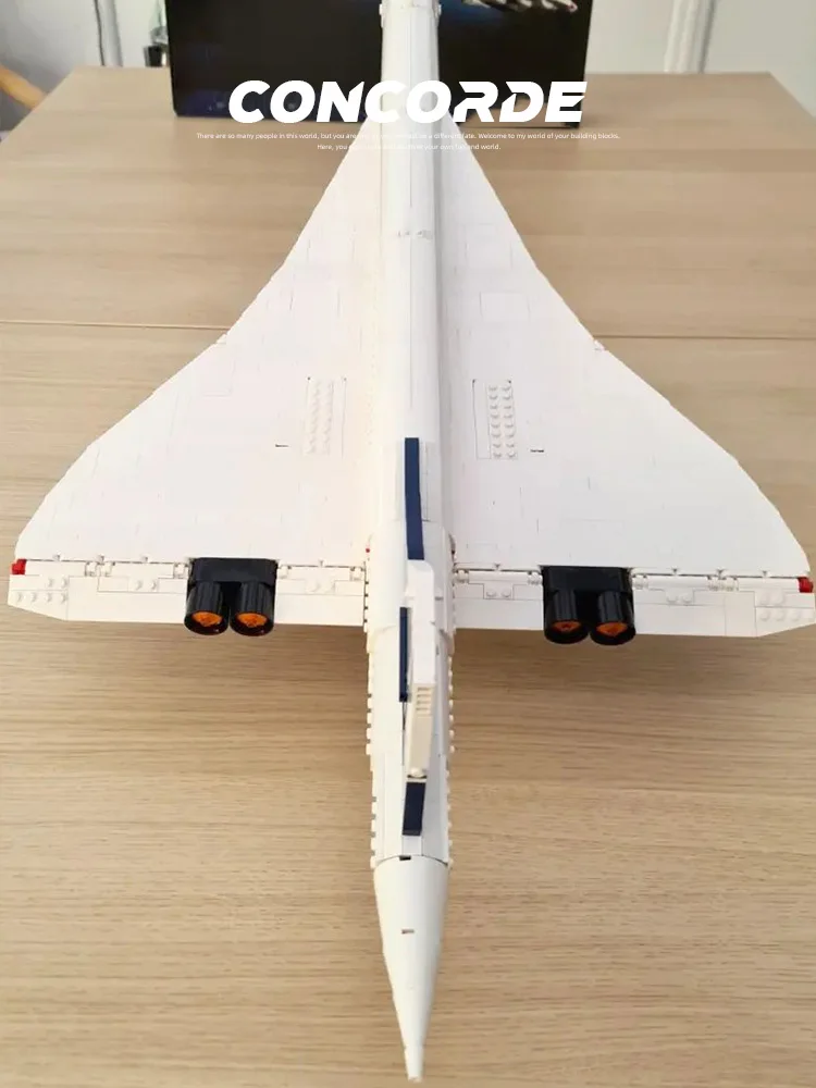 2083 قطعة مكعبات بناء إيرباص كونكورد في العالم أول طائرة أسرع من الصوت مساحة الطيران 10318 ألعاب مكوكية هدايا عيد الميلاد للأطفال #3