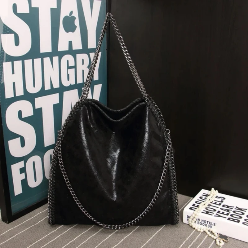 

Chain Bag Women's 2024 New Product Big Bag Foldable Single Shoulder Oblique Straddle Women's Bag European American Bag