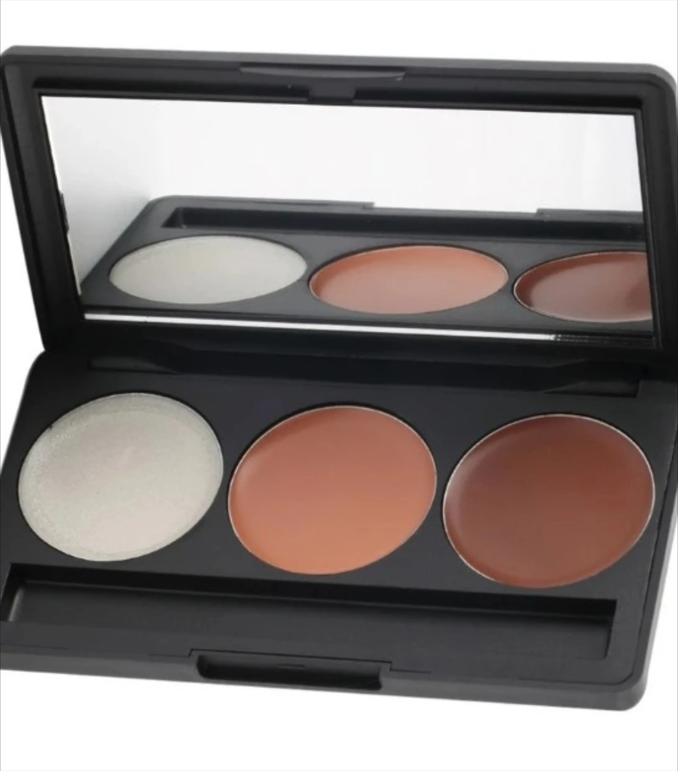 3 Color Concealer Palette Makeup Base Professional Full Coverage Cover Acne Spots Dark Circles Facial Make Up Foundation Brushe