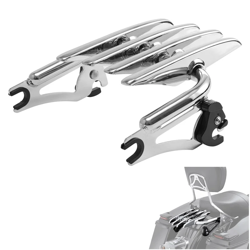 Motorcycle Detachable Two Up Mounting Luggage Rack Fit For Harley Touring Street Glide Road Glide 2009-2025