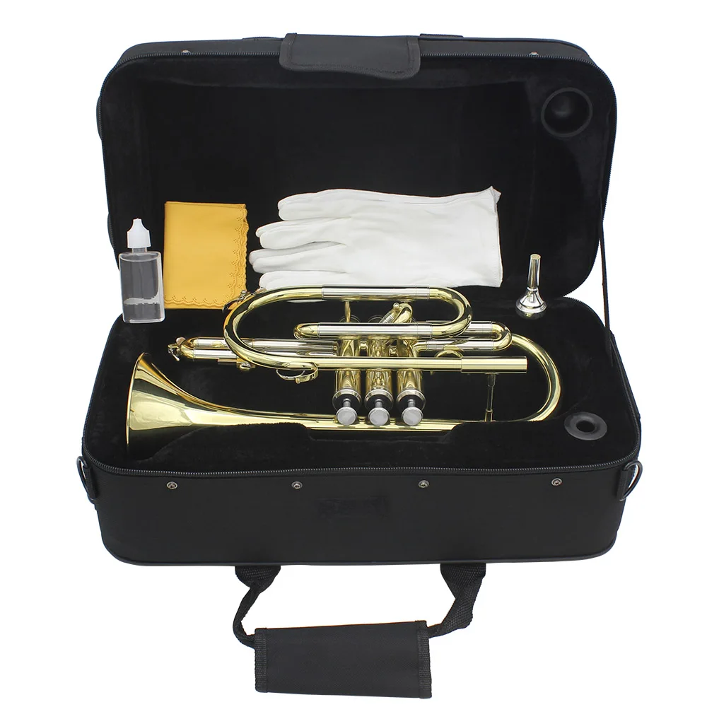 SLADE Music Instruments Cornets Professional Bb Cornet Brass with Case Brush Parts Cupronickel Trompeta Cornette Performance