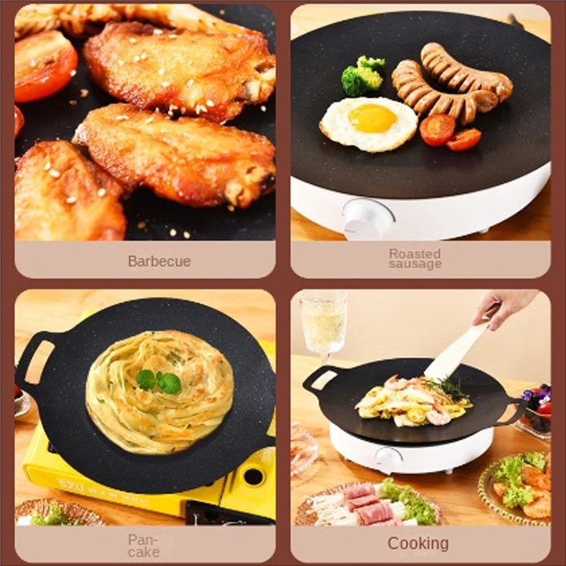 A Camping Hot Selling Barbecue Pan Barbecue Pan Barbecue Stove Card Oven Portable Outdoor Barbecue Pan BBQ Stove Solid Gift