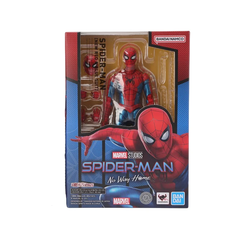 Spot Direct Delivery Bandai Original SPIDER MAN Collectible Anime Figure SHF SPIDER-MAN No Way Home Action Figure Toys For Kids