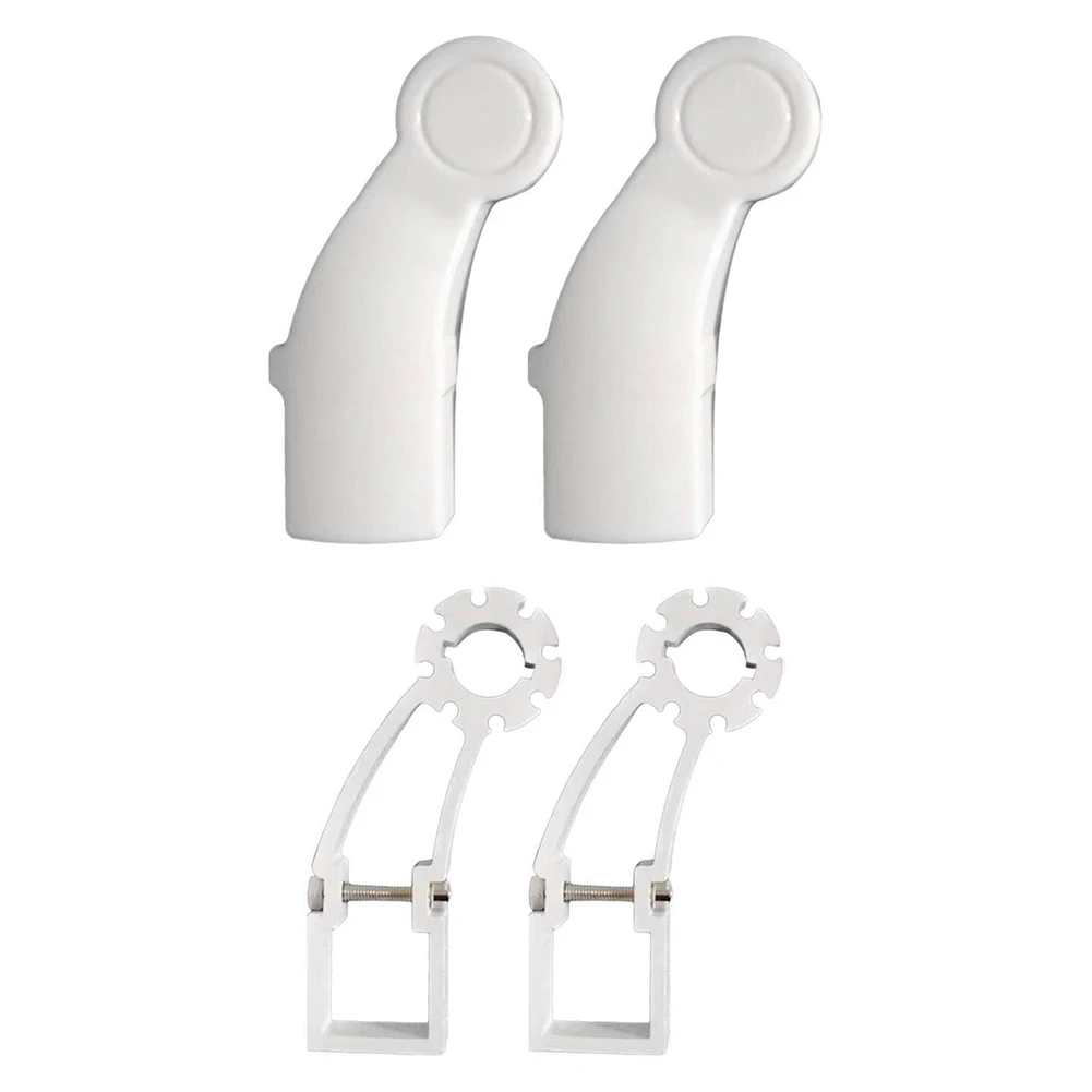 

2pcs Aluminum Alloy Awning Brackets With Lids For 40mm Square Tube Retractable Gearbox Support Garden Awning Accessories ﻿