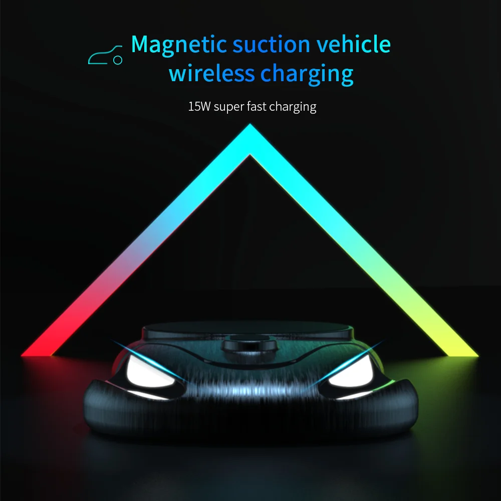 New Navigation Phone Holder 15W Wireless Charger for IOS  i12 And 13 Magsafe Car Magnetic Wireless Fast Charging