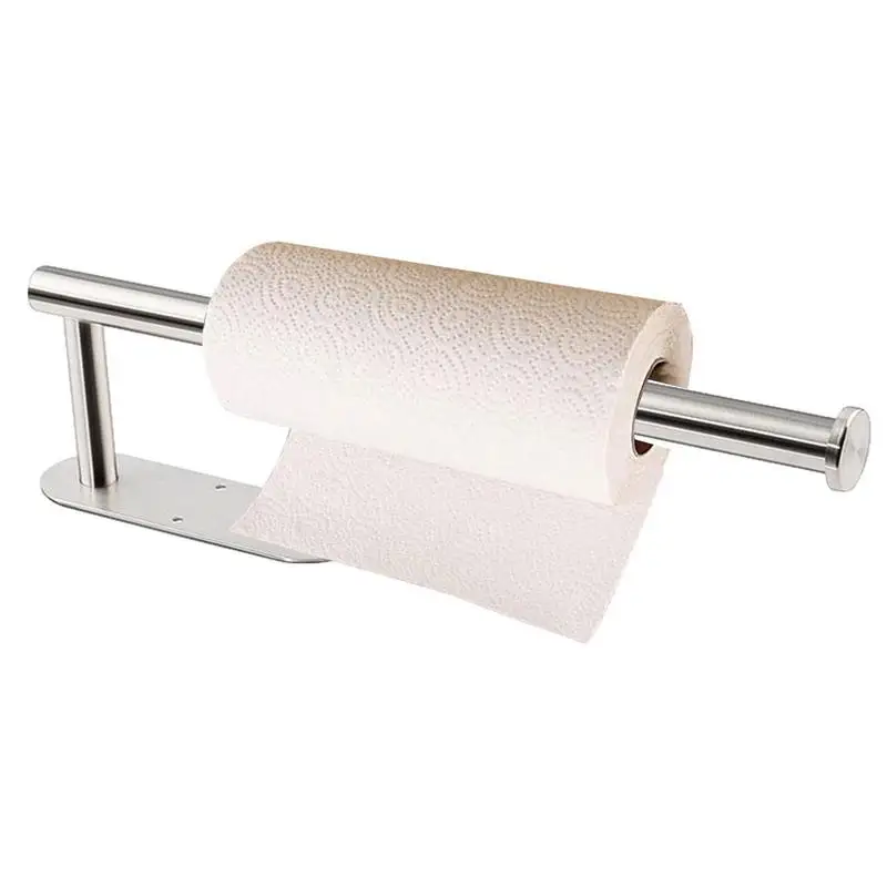 

Under The Counter Paper Towel Holder Self-Adhesive Paper Towel Holder Under Cabinet Rustproof Organization And Storage For