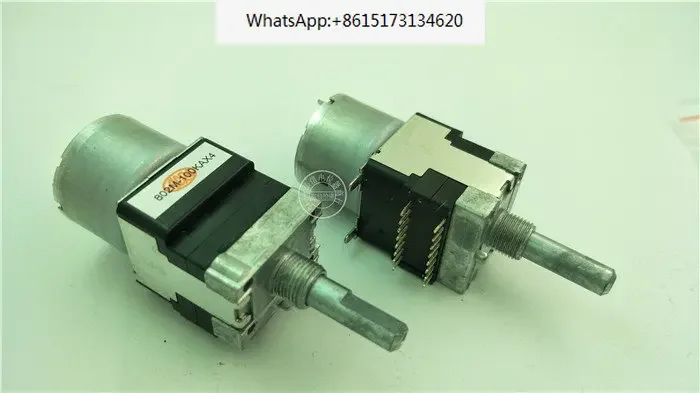 

2 pieces Japan ALPS RK168 quadruple motor potentiometer 100KAX4 A100K handle length 25MMF 802M