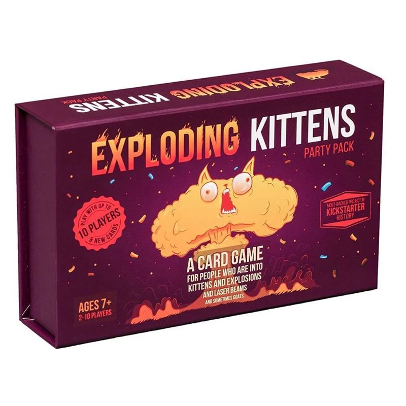 Exploding Kittens Cat Party Set Gra karciana - prosta, przyjazna dla rodziny gra na imprezę Muzyczna gra karciana dla kota