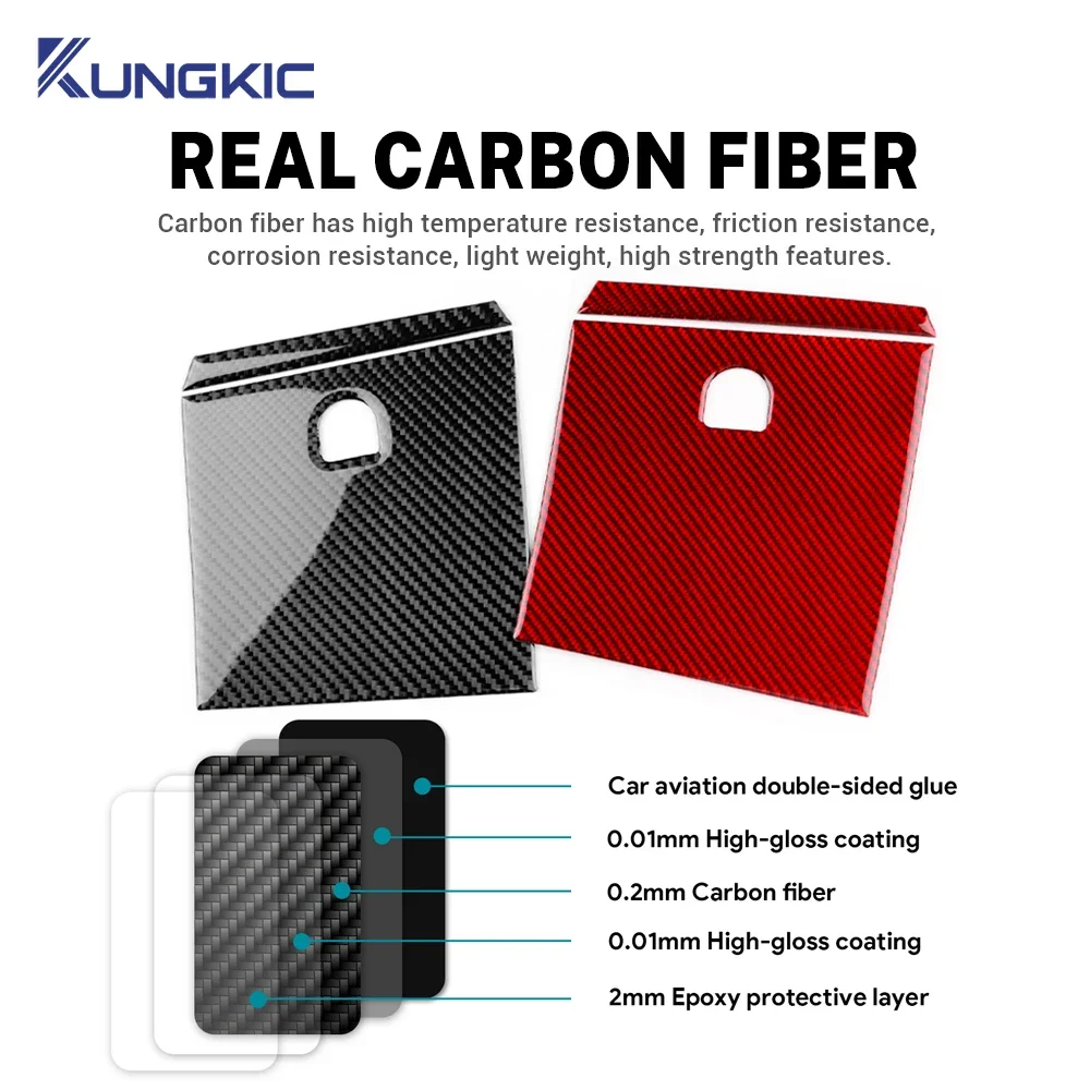 ألياف الكربون الناعمة الحقيقية لرينو فلوينس 2009 2010 2011 2012 2013 2014 رينو ميجان RS LHD صندوق تخزين السائق لوحة الكسوة