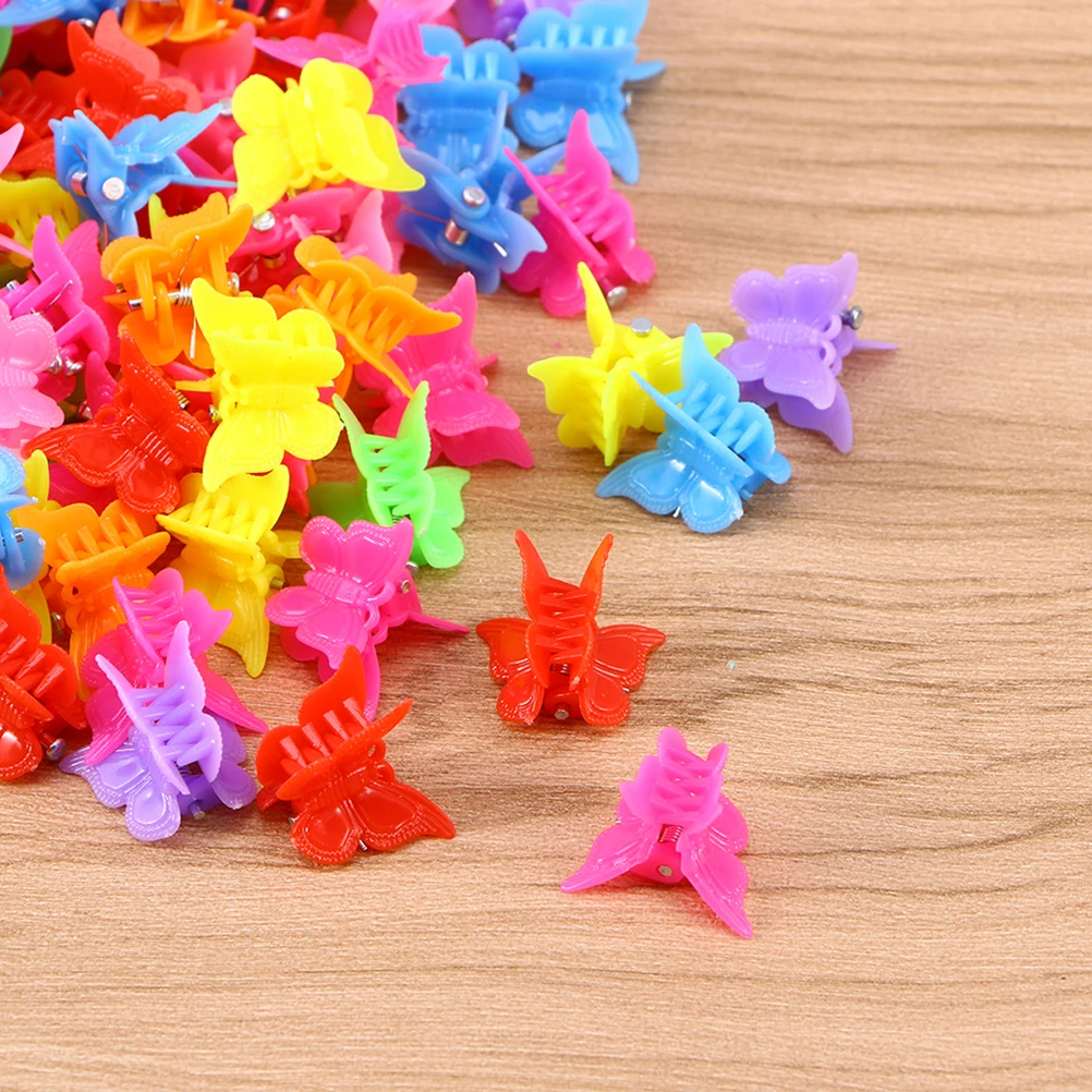

150Pcs Colorful Butterfly Hair Clips Decorative Hair Pins for Girls Modern Barrettes Party Wedding Accessories