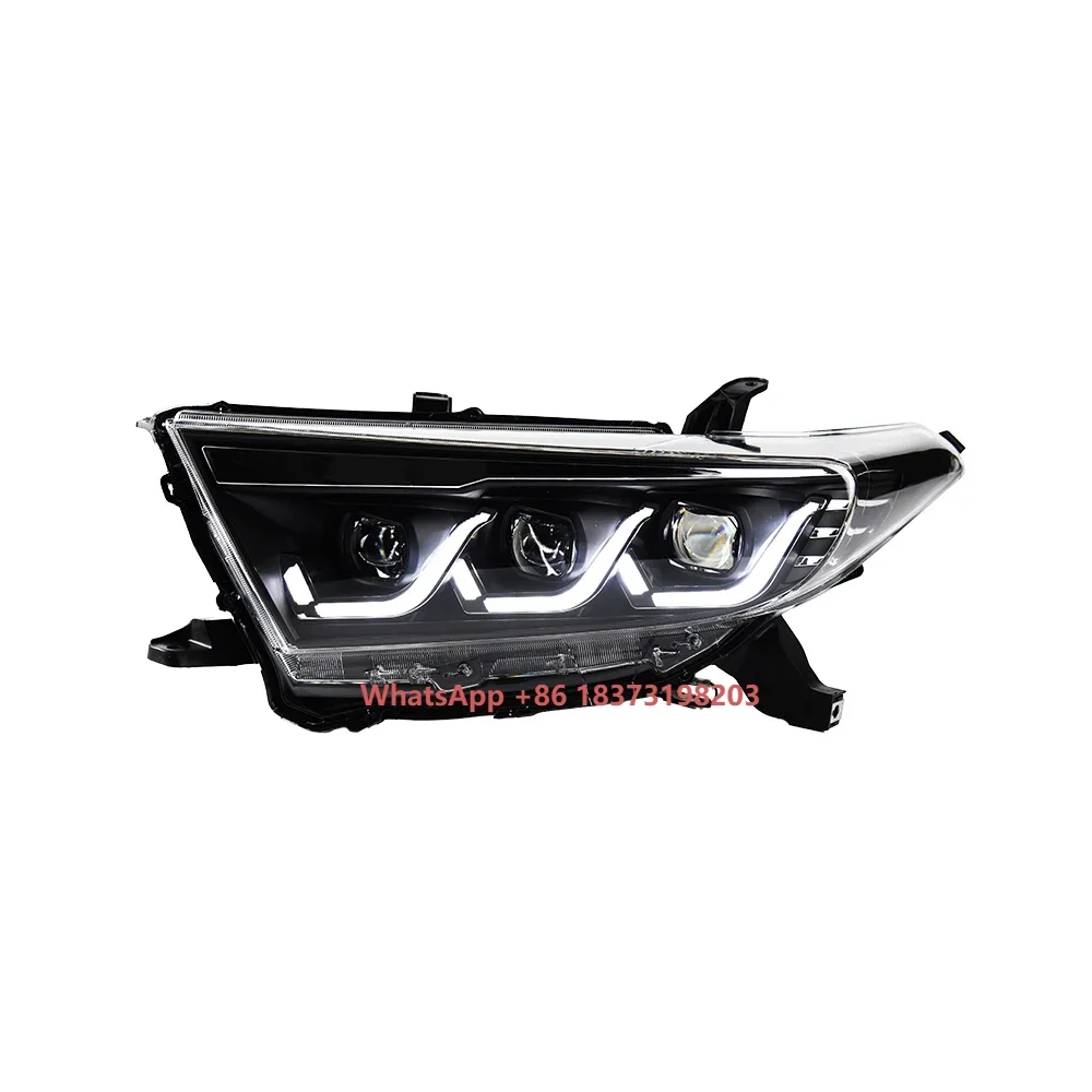 

Car Head Lamp Assembly for Highlander Kluger 2012-2014 LED Auto Headlight Upgrade Projector Three Lens Dynamic Light Accessories