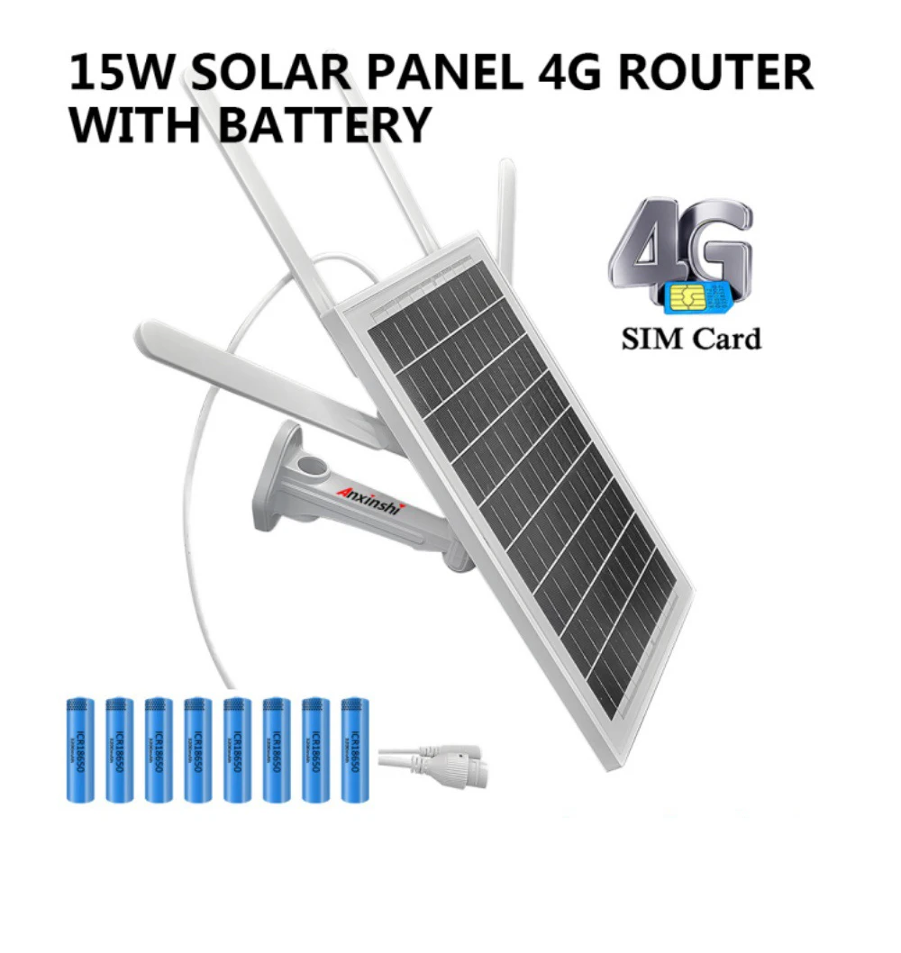 15W 4G solar router;4G router solar powered all in one;WiFi repeater;IP66 Waterproof