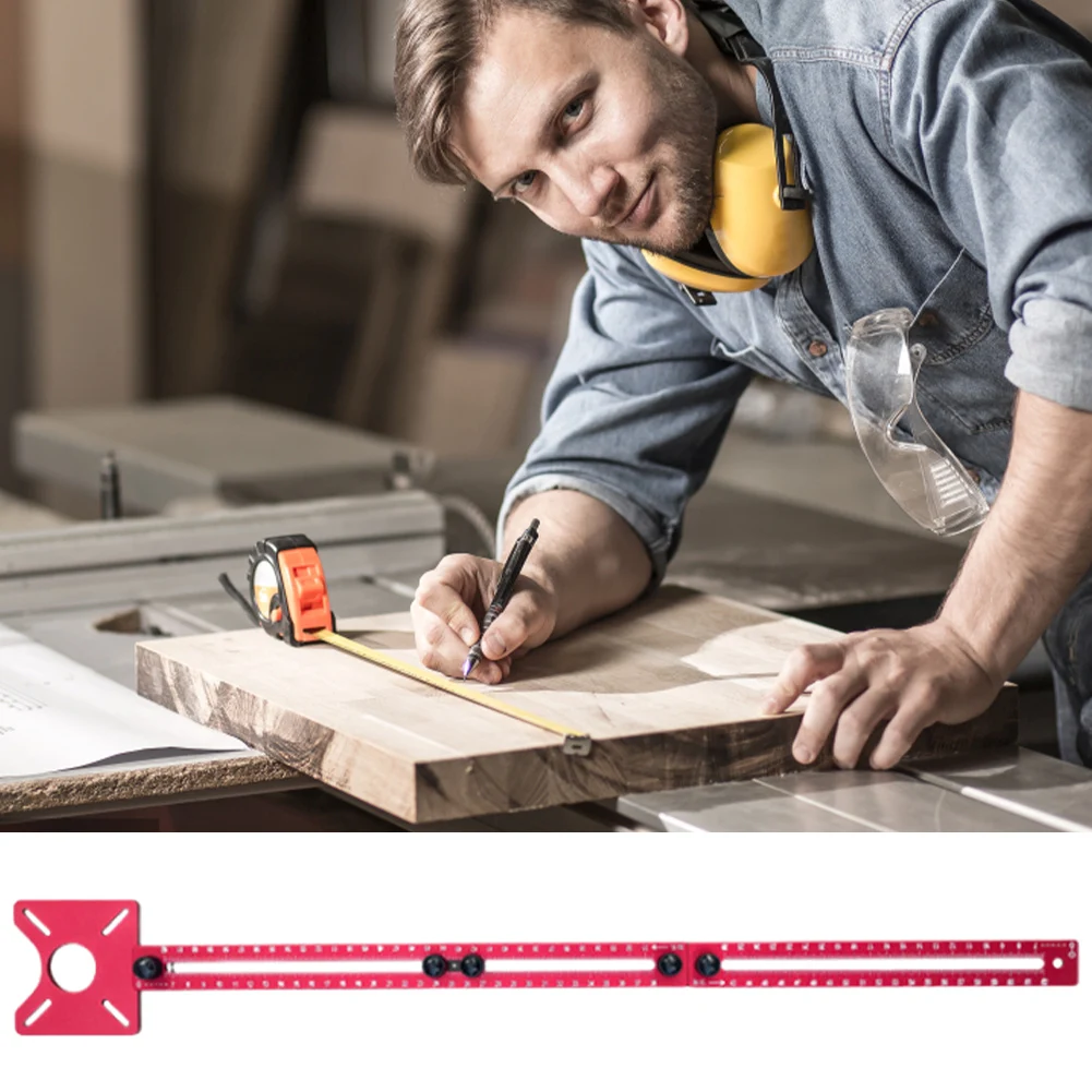 Staffa per scanalatura per fresatura del router Piastra di inserimento per tavolo del router universale per la lavorazione del legno in lega di alluminio per la lavorazione del legno