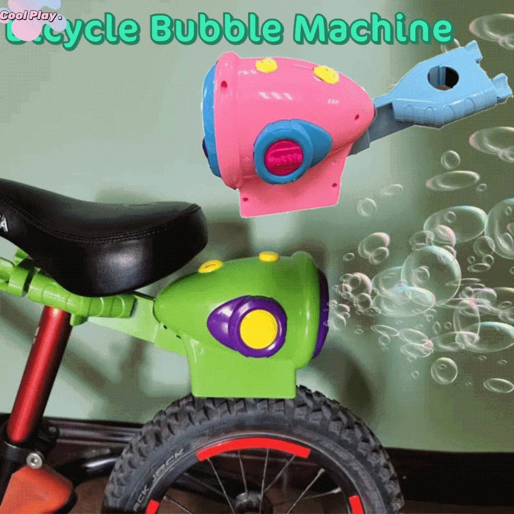 

Multifunctional Bicycle Bubble Machine Night Light with Clip Automatic Bubble Maker Glowing Lightweight Electric Bubble Machine