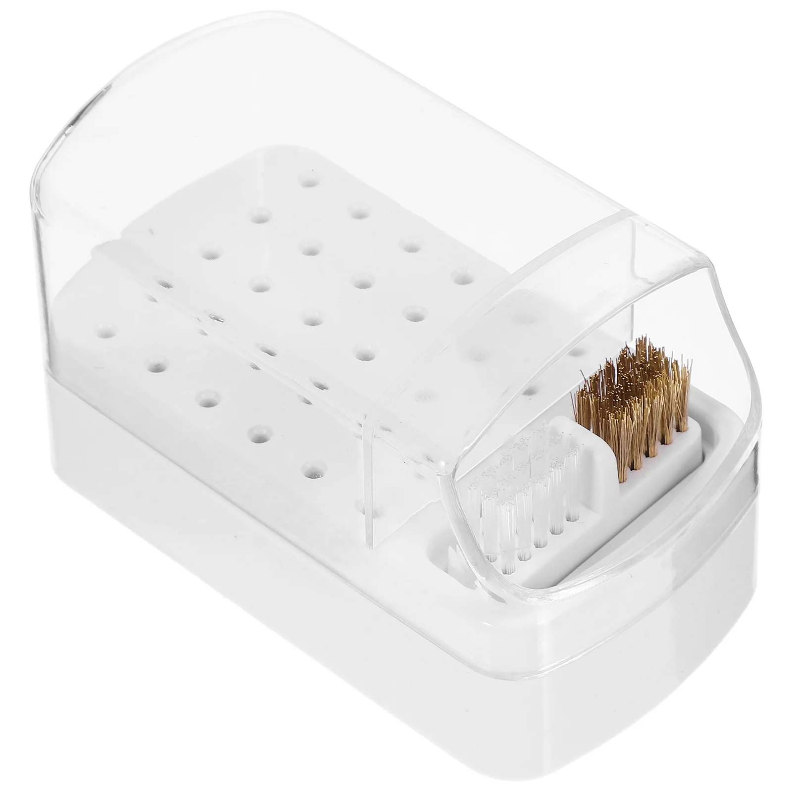 Scatola portaoggetti per punte da trapano per unghie Organizzatore trasparente Salone professionale Uso domestico Strumento per manicure Display Scelta regalo