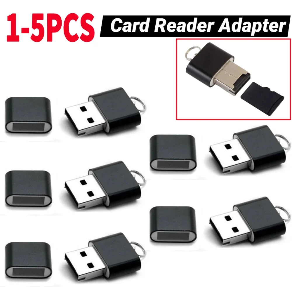

1-5 шт. миниатюрные USB 2.0 T-флеш-адаптеры для чтения карт памяти TF/Micro SD из алюминиевого сплава, высокоскоростные, 480 Мбит/с, без карты TF