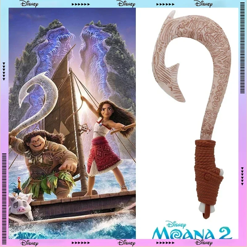 Anime Ocean Adventure Moana Coltello da amo Disney Cosplay Arma di Maui con luci Puntelli Cosplay per bambini Regalo di Natale