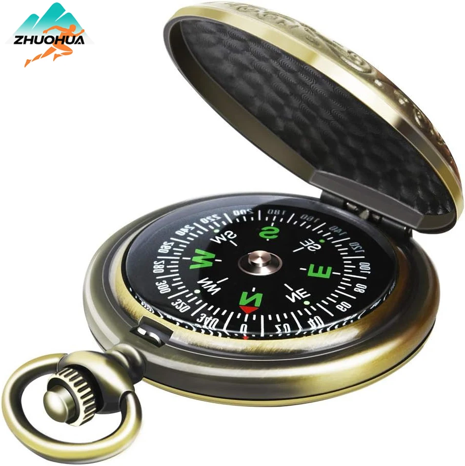 

ZHUOHUA Hiking Compass for Orienteering Camping for Backpacking Hunting Navigation-Military Lightweight Compass for Map Reading