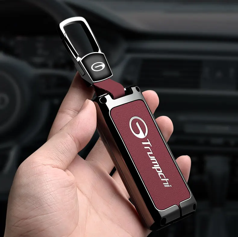 Schutzhülle für Autoschlüssel, passend für GAC Trumpchi GS7, GS8, GM8, GS5, GA6, GM6, aus Zinklegierung und Leder, zum Schutz des Schlüsselgehäuses, Autozubehör. – Detail 12