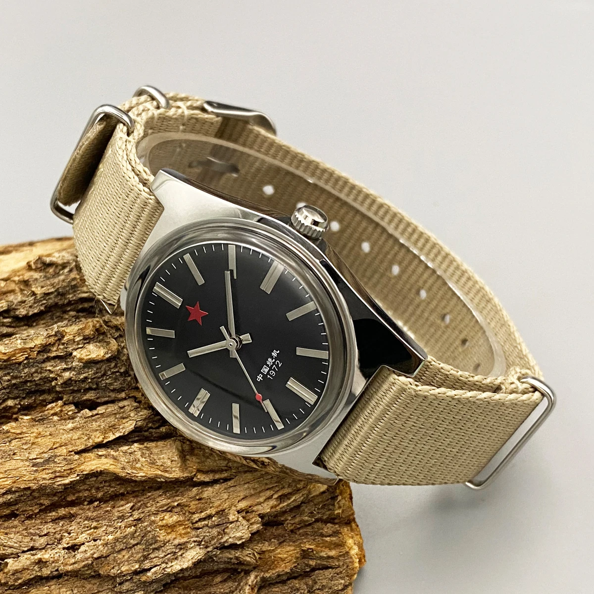 ساعة ريد ستارز 36 ملم ميكانيكية للرياح 7120 - ساعة مقاومة للماء من الفولاذ المقاوم للصدأ للرجال دروبشيبينغ #3