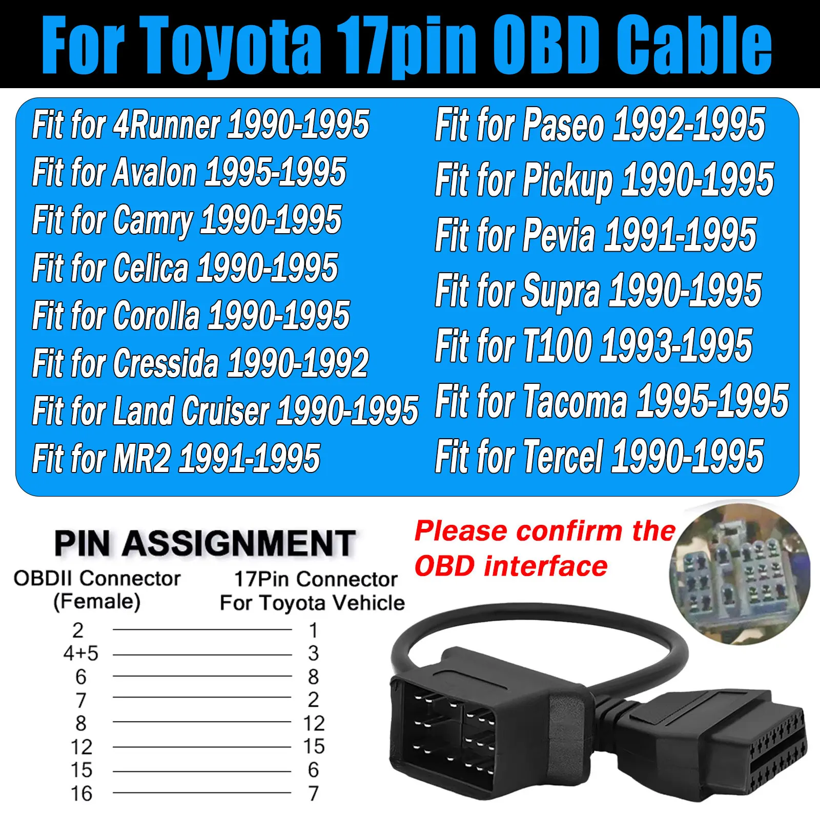 MINI-VCI J2534 OBD2 Scanner For Toyota/Lexus TIS Techstream Original FTDI FT232RL For Toyota 17Pin 22Pin OBDII Interface Scanner