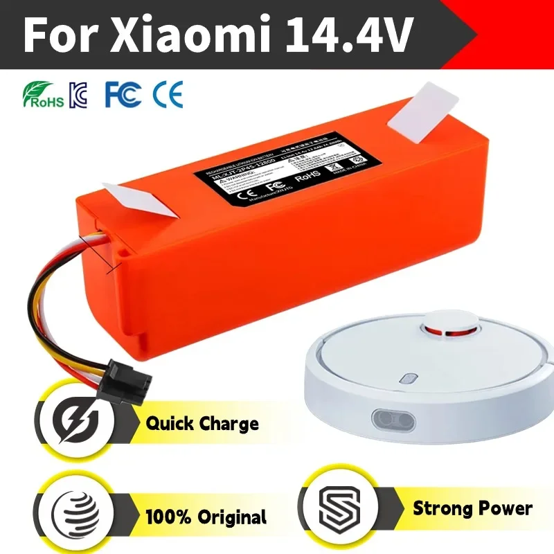 

Battery for Vacuum Cleaner XIAOMI Robot Roborock S50 S51 S55 Accessory Spare Parts 14.4V 5200/6500/9800 mAH