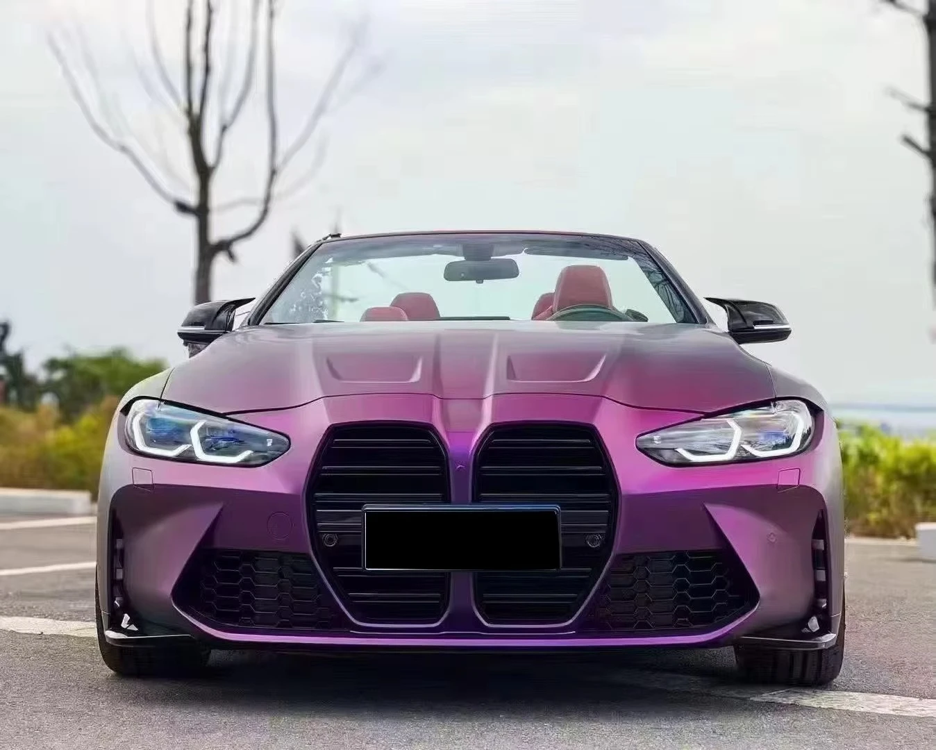 For 4 Series F32/F33/F36 Facelift M4 Body Kit with Clips New PP Material Screw-On Front/Rear Bumpers & Diffusers