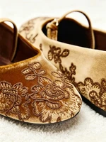 Novelty Velvet Embroidered Floral Design Ballet Flats Women Comfort Round Toe Mary Jane Shoes Lightweight Soft Designer Loafers - Image 3