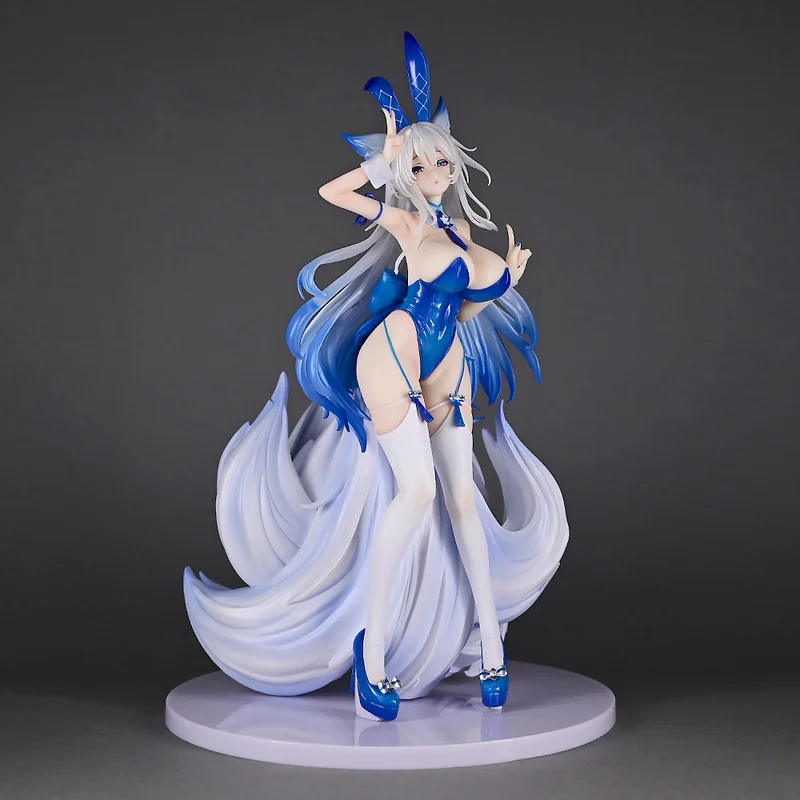 Figuras de anime azur lane gk shinano linda menina ornamento coelho menina brinquedos da moda desktop crianças boneca modelo presente colecionáveis