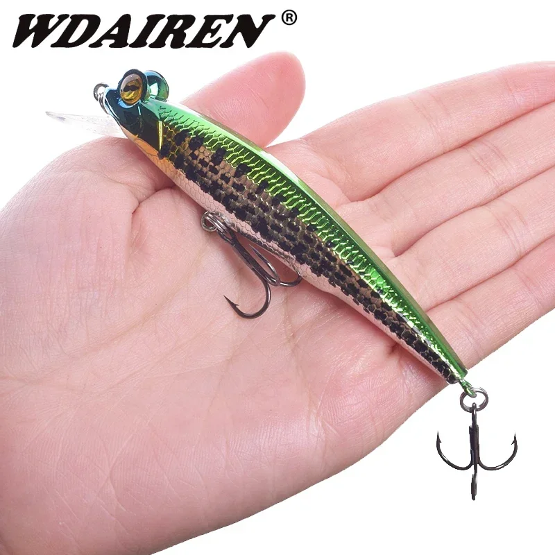 

1 Pc Laser Minnow Fishing Lure 10cm 11g Floating Artificial Hard Bait Wobblers Crankbait Bass Pesca Fishing Tackle