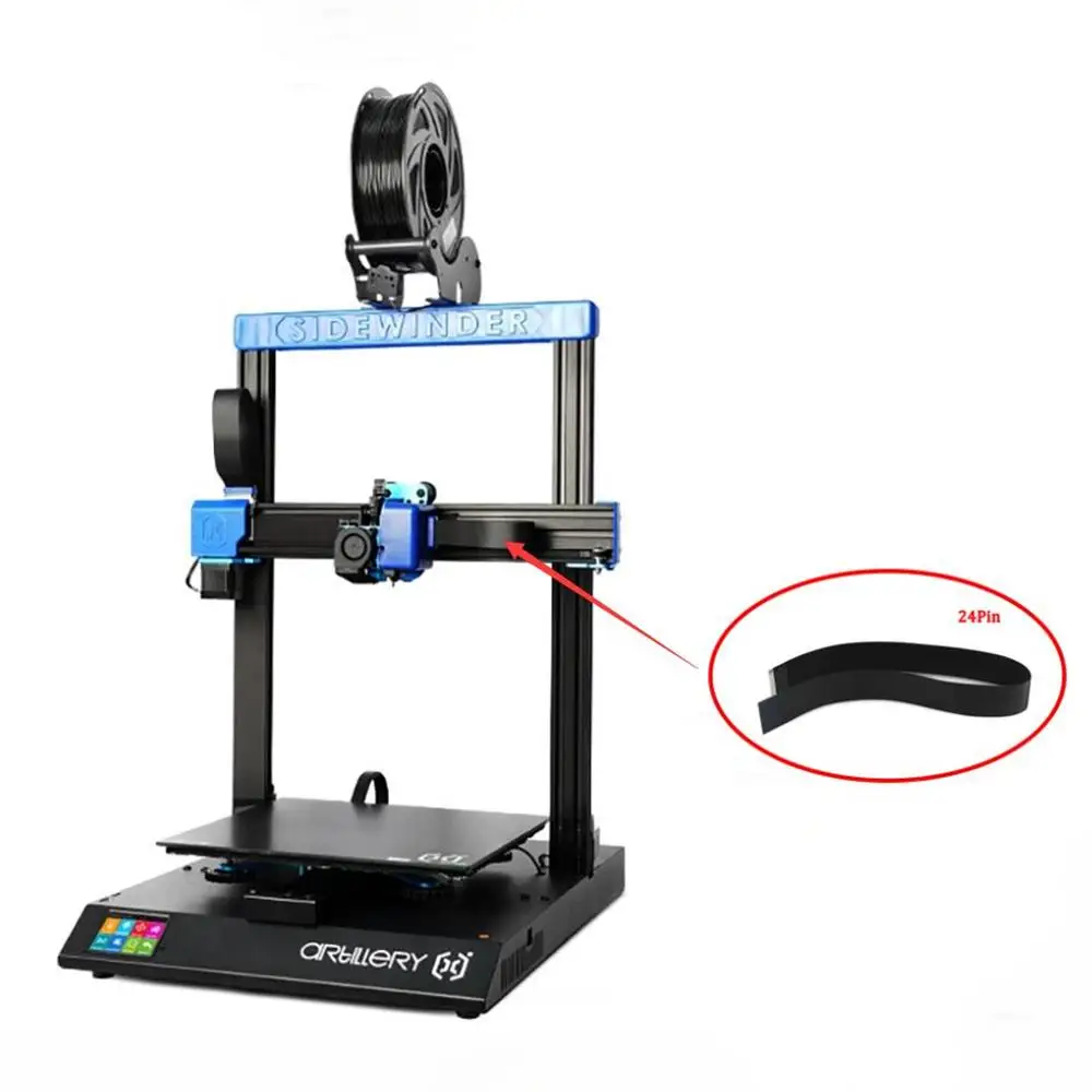 Artillery 3D Printer Sidewinder X2  24Pin FFC Flat Cable Combination For Extruder Breakout Board