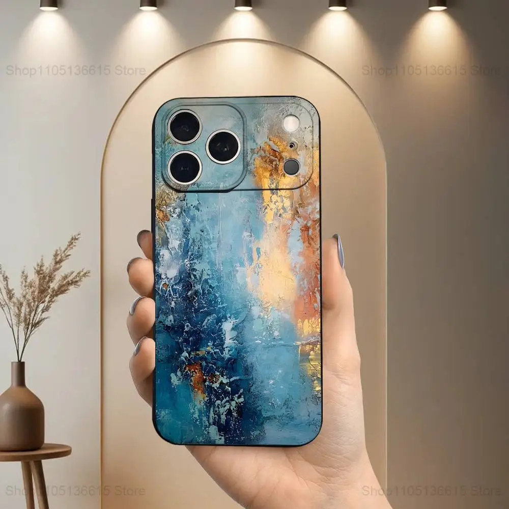 Retro Industrial Rusty Style  Case For iPhone 17,16,15,14,13,12,11 Plus,Pro Max,XS,X,XR,SE,Mini,8,7,Soft Silicone Black Cover