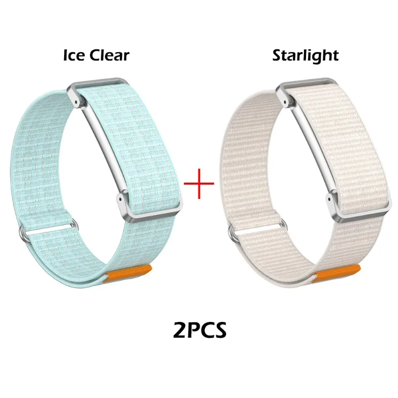 Gewebtes Nylon-Geflecht-Sportarmband für Google Fitbit Air, dehnbar, leicht, atmungsaktiv, verstellbares Schlaufenarmband.