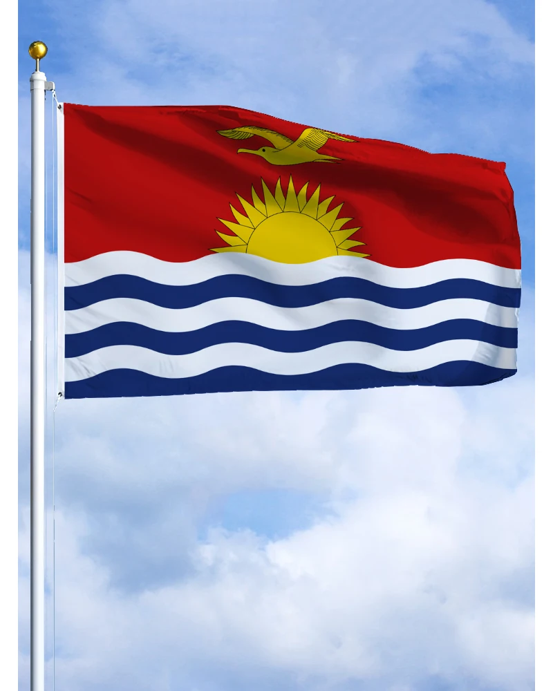 

60×90 90x150 120×180CM Kiribati Emblem Flag Polyester Printed Banner Tapestry For Decor