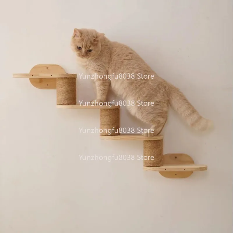 

Wooden Wall Hanging Cat Climbing Frame