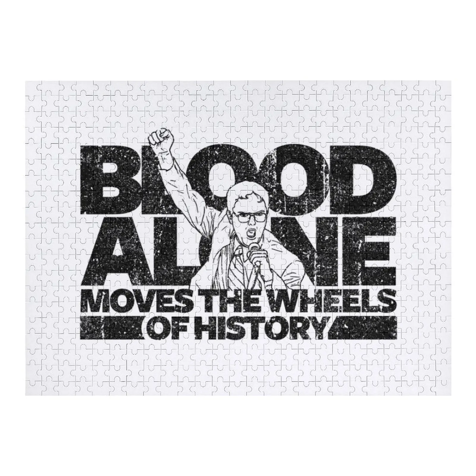 Дуайт Шрут - Кровь в одиночку перемещает колеса истории (вариант) Пазл Персонализированные подарки Пазл с животными