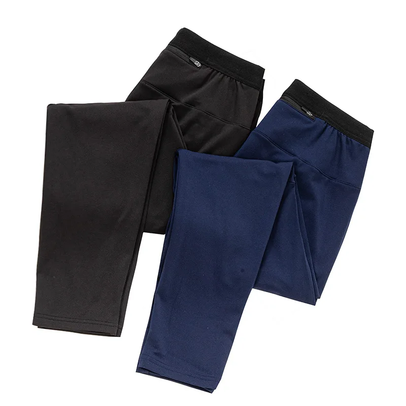 Pantalones deportivos forrados de forro polar para hombre, pantalones casuales para correr, Fitness al aire libre, pantalones de entrenamiento con bolsillo en la cintura trasera, Otoño e Invierno