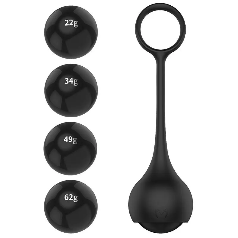 Heavy Weight Glans Exerciser 4 Balls Dumbbell Hanger Penis Trainer Cock Rings Stretcher Dick Extender Adult Sex Toys for Men 18+