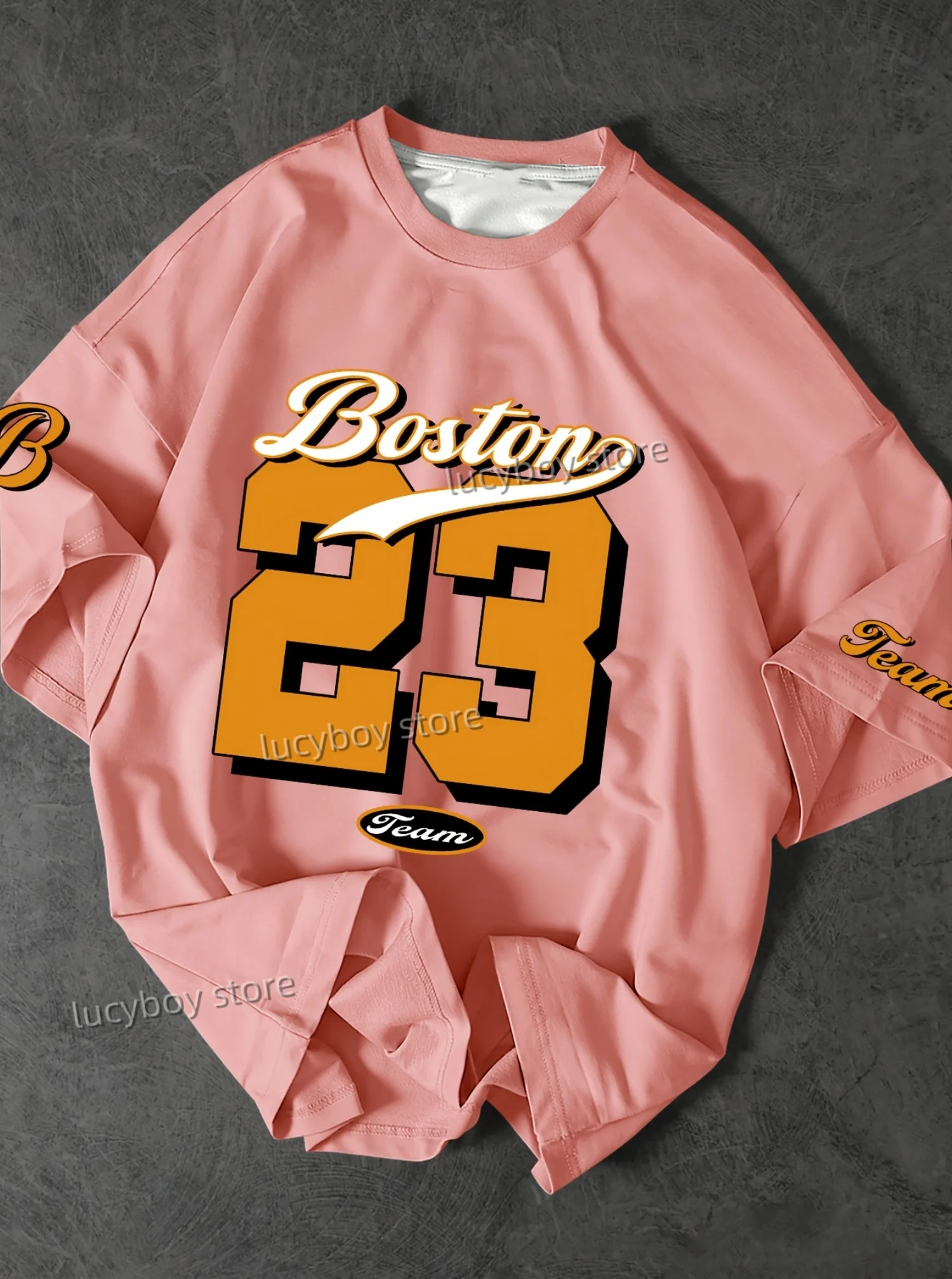 summer Number 23 BOSTON TEAM Print Mens T-Shirt Man Short Sleeves Sport  Baseball Jerseys  Oversize 3 colors Tees Men Clothes