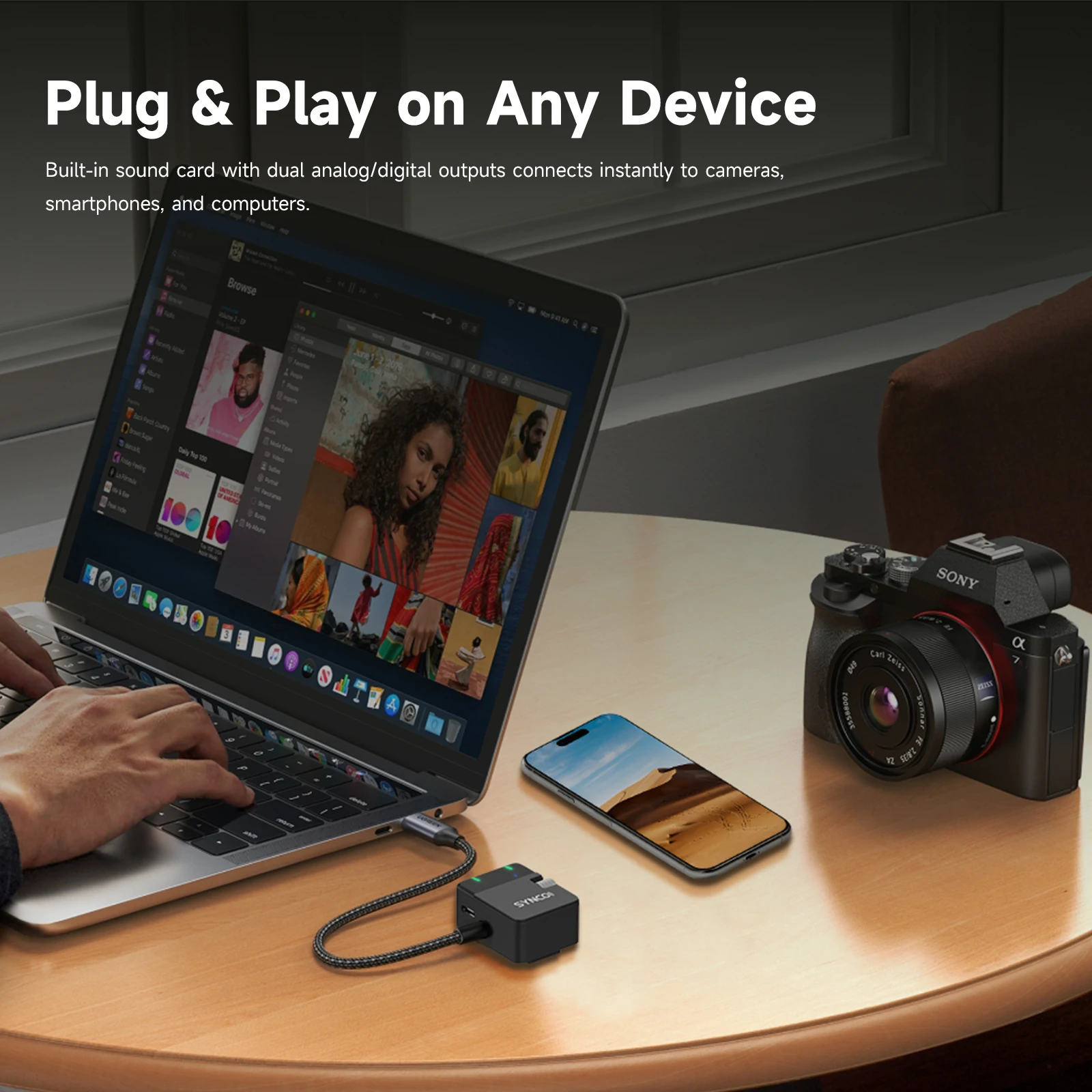 SYNCO Mic-D2 20 هرتز إلى 20 كيلو هرتز ميكروفون بندقية لاسلكي فائق القلب مع دفعة جهير مدمجة لأفلام إيندي وثائق التلفزيون #4