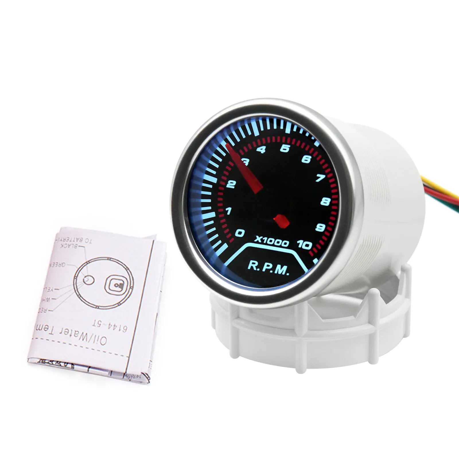 52mm Tachometer Oil pressure Psi Turbo Bar Oil Temp Water Temperature Exhaust Gas Temp Gauge Voltmeter EGT Gauge For Car Racing