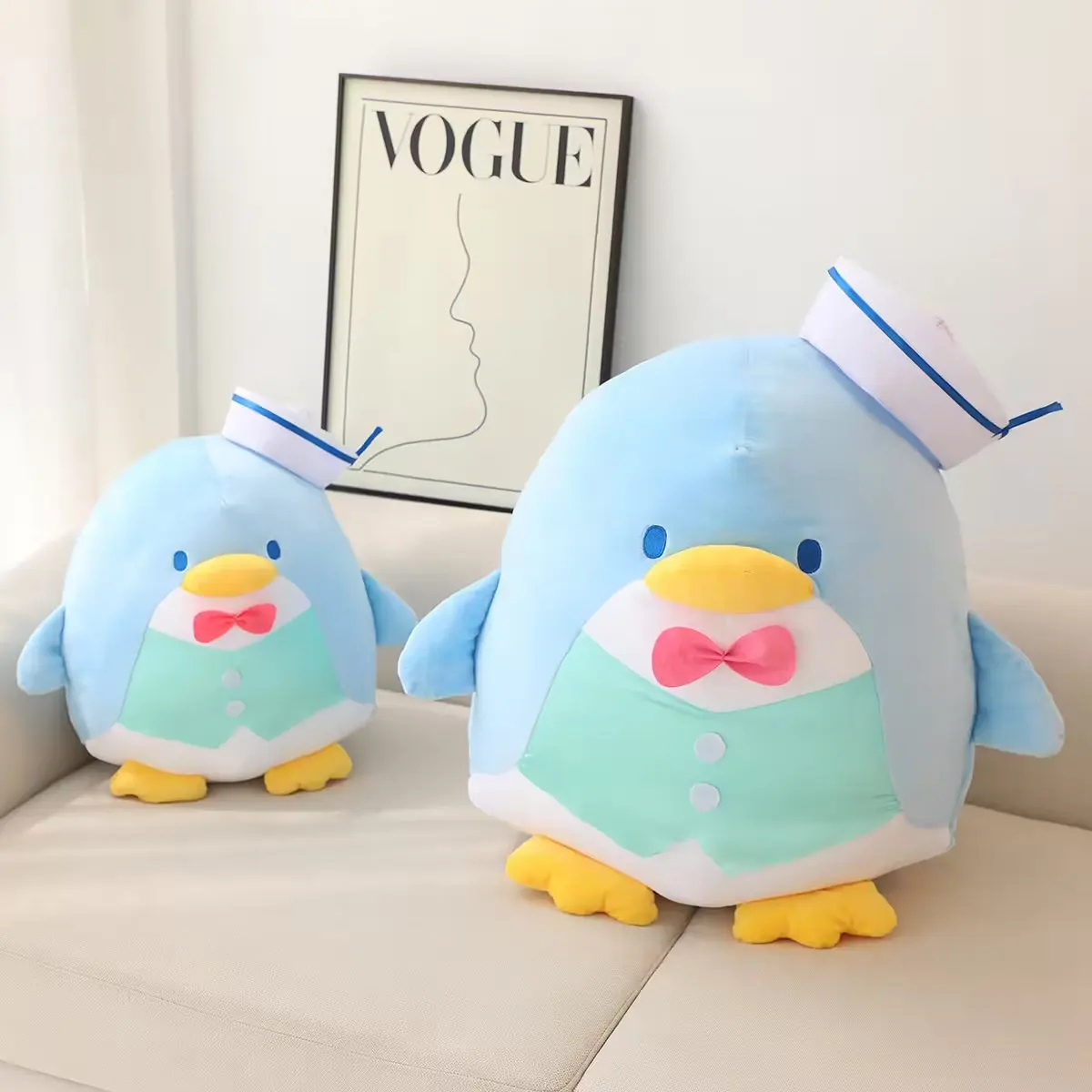 35/50cm Cute Tuxedo Sam Plush Toy Sanrio Penguin Doll Stuffed Animal Very Soft Plushies Hug Pillow Blanket Xmas Gifts Girl