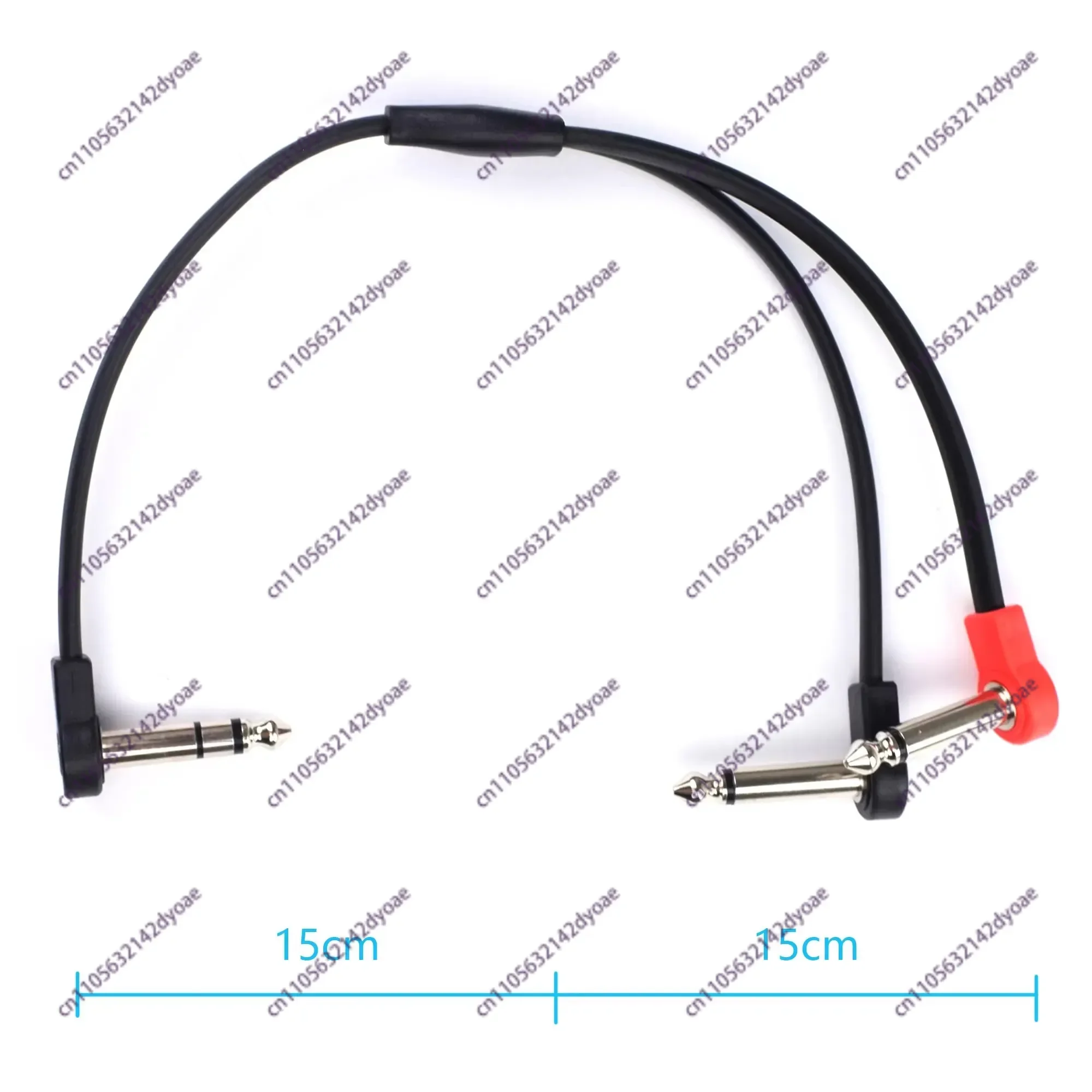 Ultra-Compact Design 1-to-2 6.5mm 6.35mm Splitter Single Block Effects Pedal Cable Single Block Cord 6.35 Effects Pedal Cable