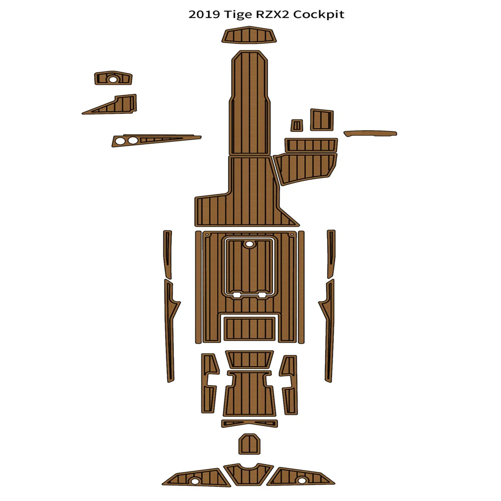 

2019 Tige RZX2 Cockpit Boat EVA Faux Foam Teak Deck Floor Pad