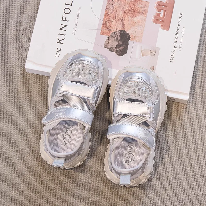 

Children Sport Sandals for Girls Mesh Breathable Boys Sneaker Casual Beach Shoes Fashion Hollow Out Non-slip Flat Tenis Feminino